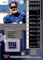 2001 Fleer Genuine Amani Toomer #74