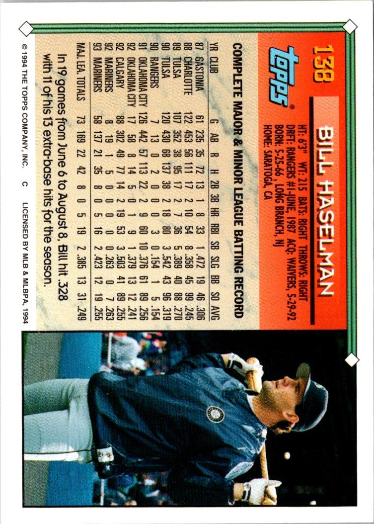 1994 Topps Bill Haselman