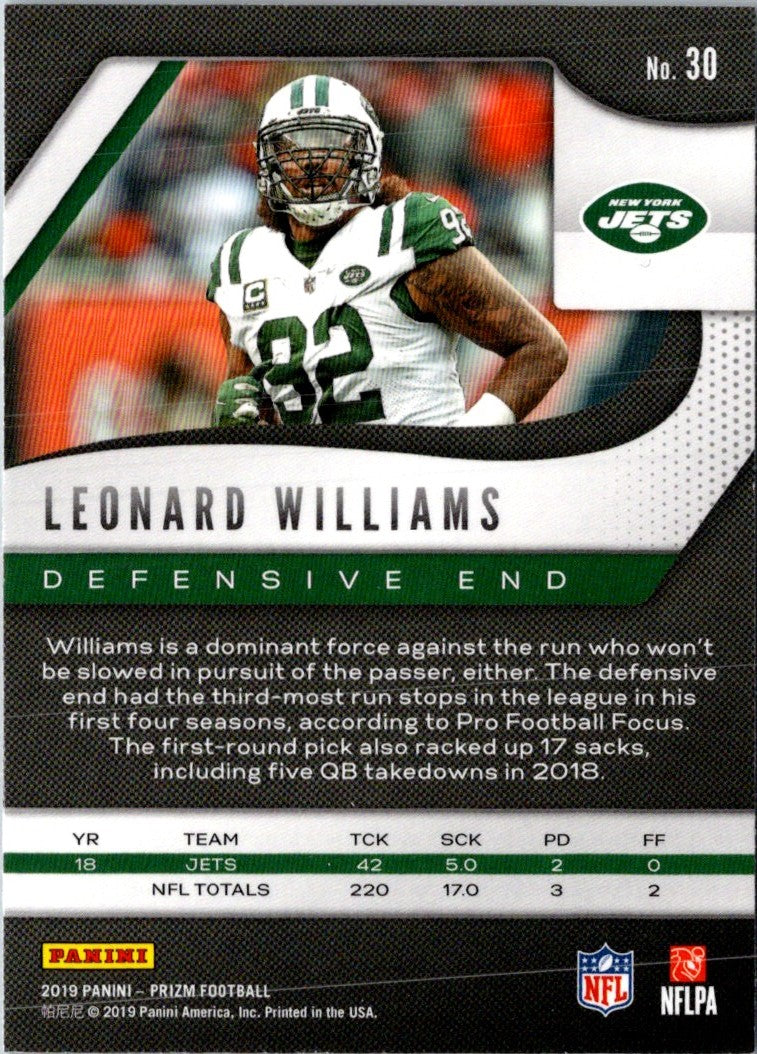 2019 Panini Prizm Leonard Williams