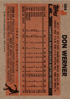 1983 Topps Don Werner #504 EX