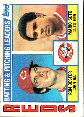 1984 Topps Ron Oester/Mario Soto #756