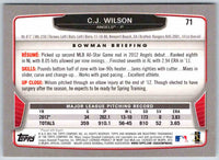 2013 Bowman C.J. Wilson #71
