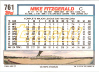 1992 Topps Mike Fitzgerald #761