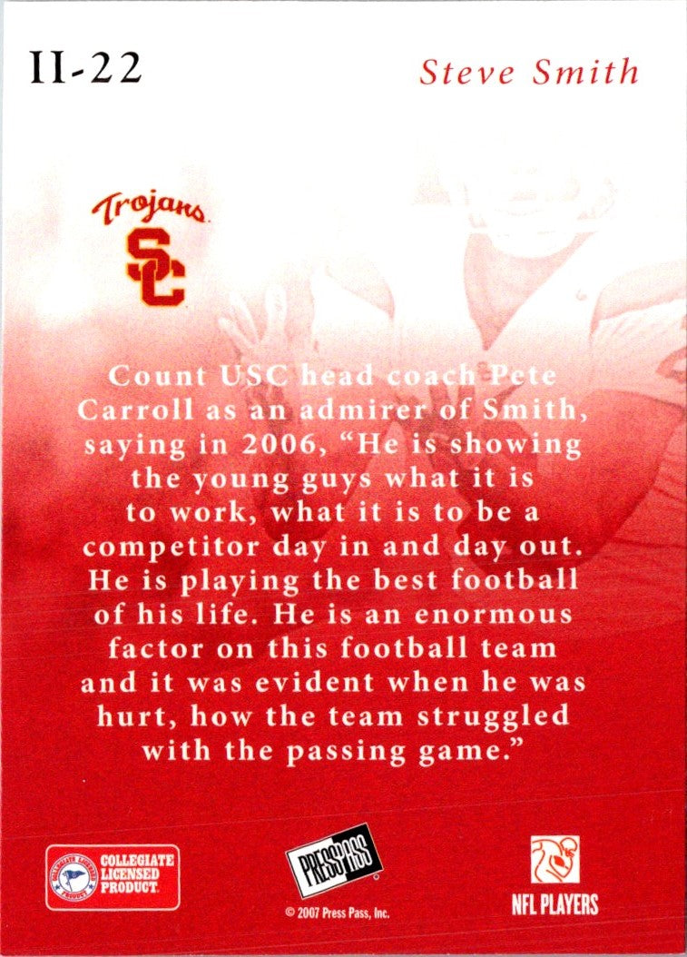 2007 Press Pass SE Insider Insight Steve Smith