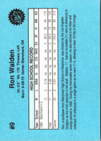 1990 Classic Draft Picks Ron Walden #9