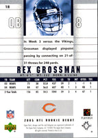 2005 Upper Deck Rookie Debut Rex Grossman #18