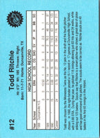 1990 Classic Draft Picks Todd Ritchie #12