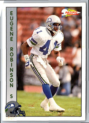 1992 Pacific Oroweat Seattle Seahawks Eugene Robinson #40