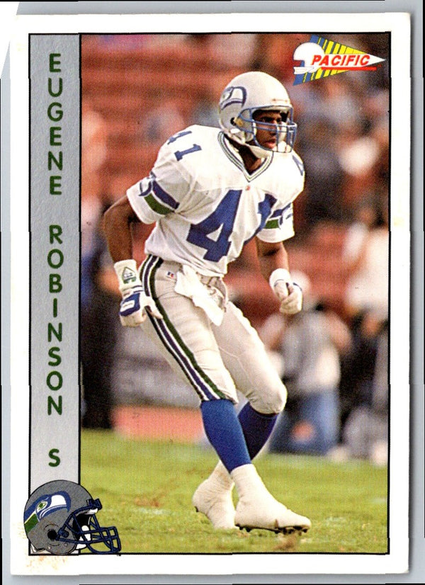 1992 Pacific Oroweat Seattle Seahawks Eugene Robinson #40