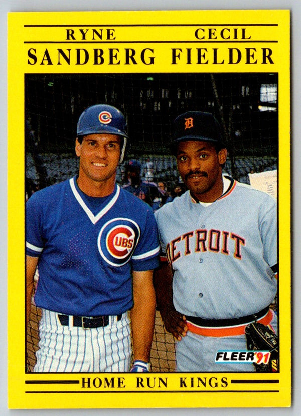 1991 Fleer Ryne Sandberg/Cecil Fielder #709