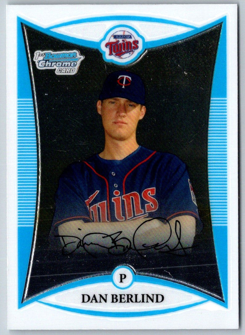 2008 Bowman Chrome Prospects Dan Berlind