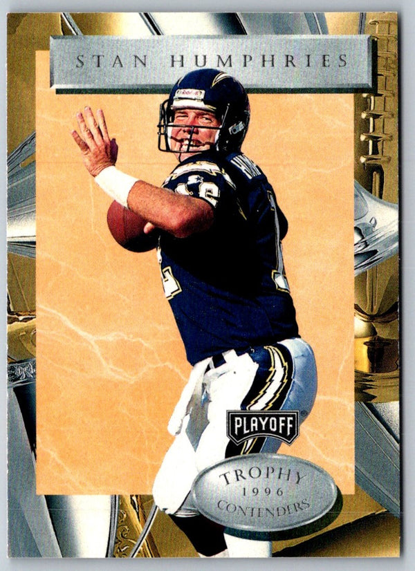 1996 Playoff Trophy Contenders Stan Humphries #37