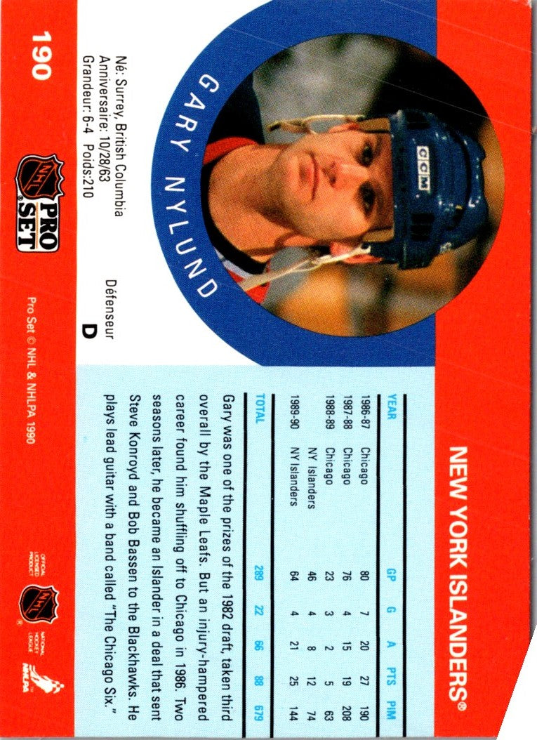 1990 Pro Set Gary Nylund