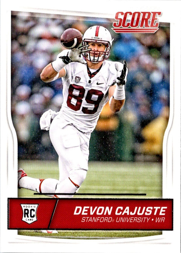 2016 Score Devon Cajuste #402 Rookie