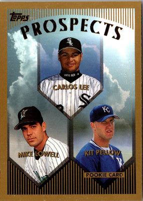 1999 Topps Carlos Lee/Mike Lowell/Kit Pellow #425 Rookie