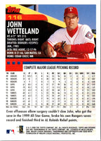 2000 Topps Opening Day John Wetteland #116
