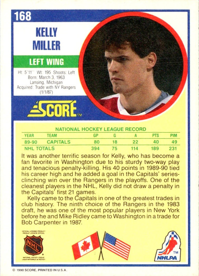 1990 Score Kelly Miller