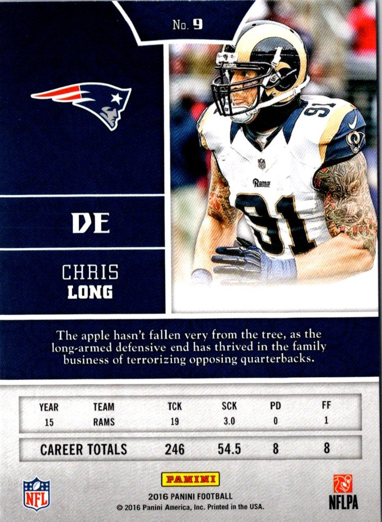 2016 Panini Shining Armor Rainbow Foil Chris Long