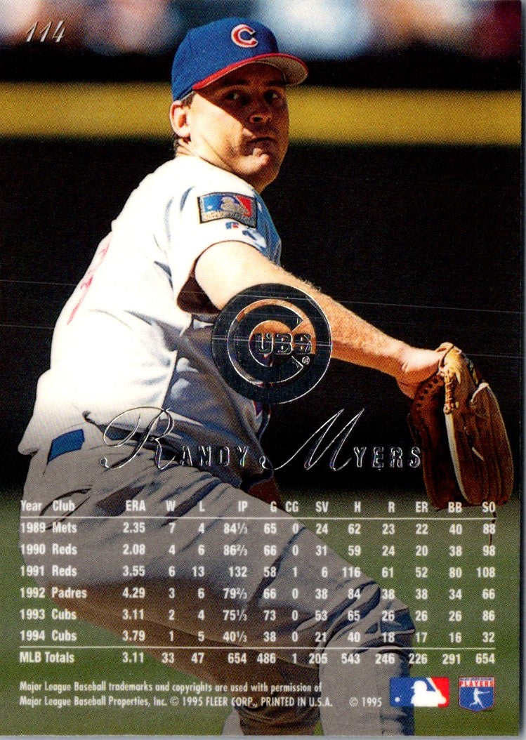 1995 Fleer Randy Myers