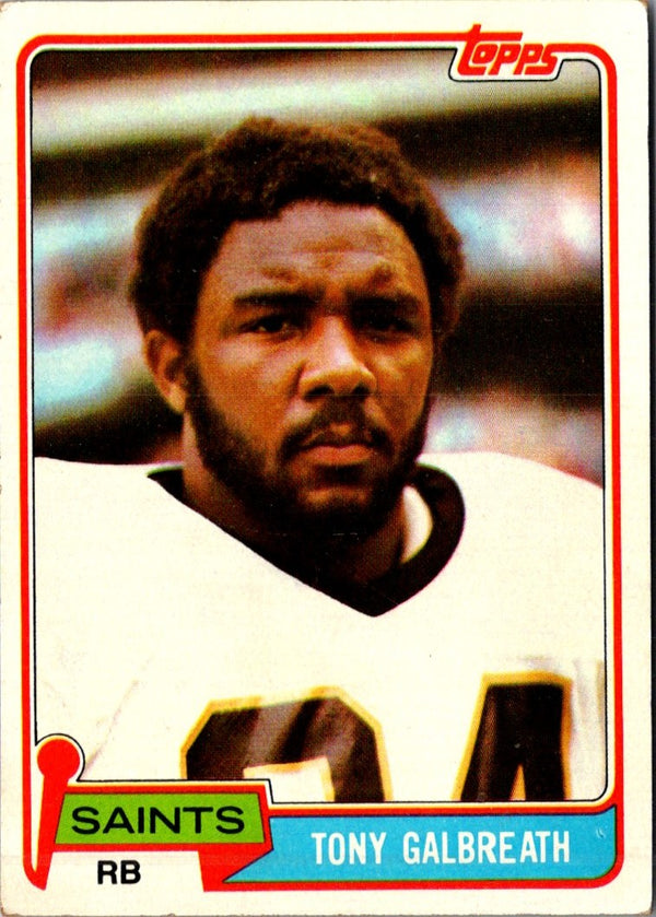 1981 Topps Tony Galbreath #275