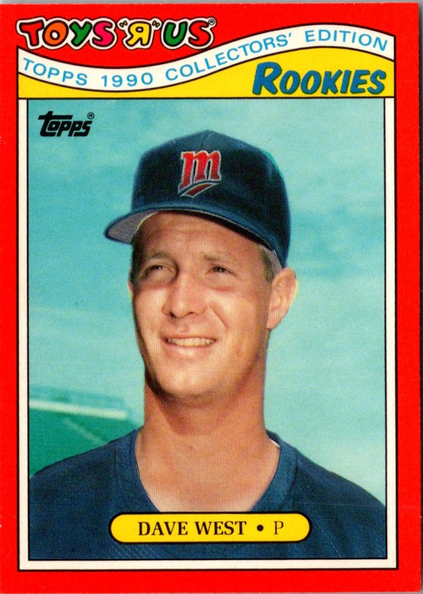 1990 Topps Toys'R'Us Rookies Dave West #30