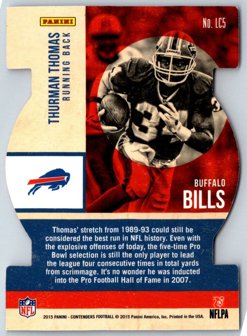 2015 Panini Contenders Legendary Thurman Thomas