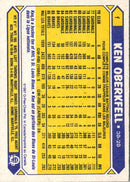 1987 O-Pee-Chee Ken Oberkfell
