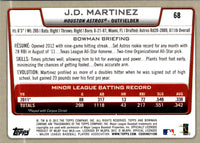 2012 Bowman Chrome J.D. Martinez #68