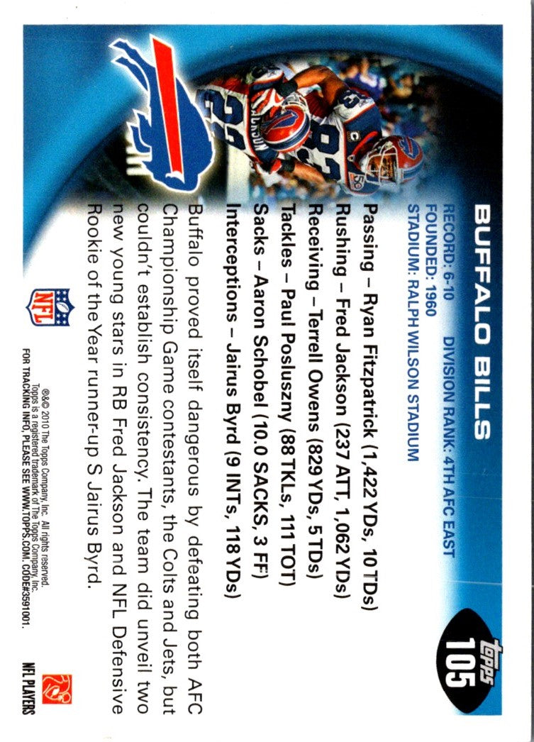 2010 Topps Buffalo Bills