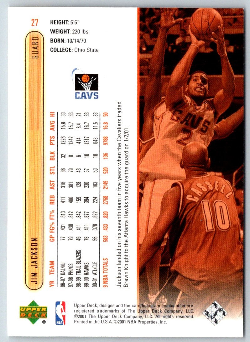 2001 Upper Deck Jim Jackson