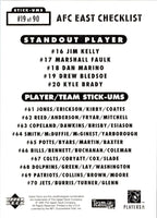 1995 Collector's Choice Update Stick-Ums Drew Bledsoe #19