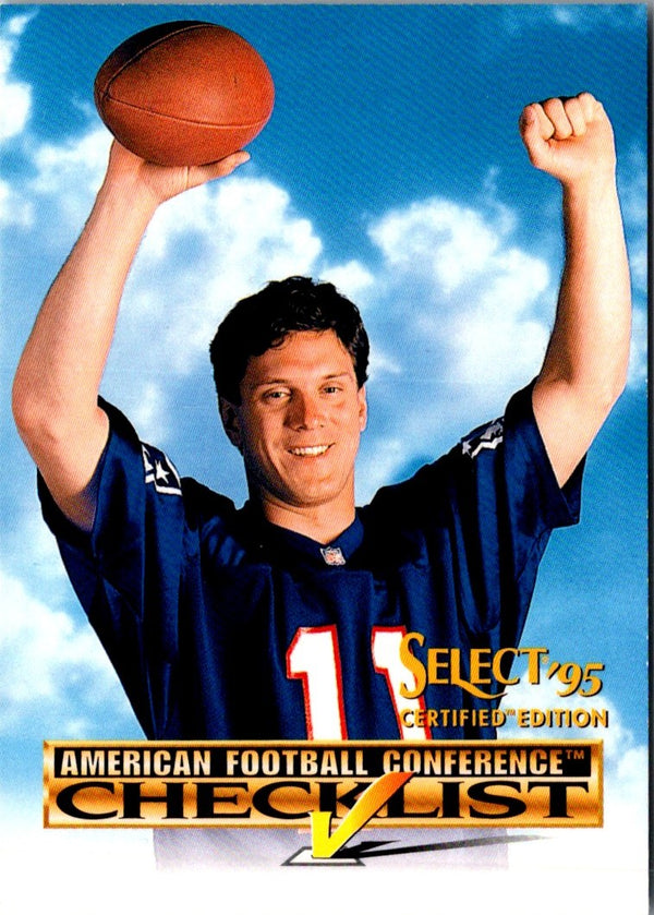 1995 Select Certified Checklists Drew Bledsoe #1