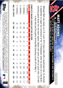 2016 Topps Holiday Baseball Matt Adams