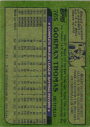1982 Topps Gorman Thomas