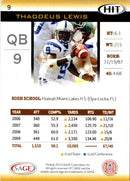 2010 SAGE HIT Thaddeus Lewis