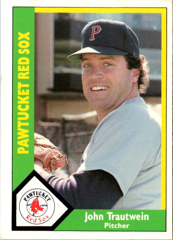 1990 CMC Pawtucket Red Sox John Trautwein #2