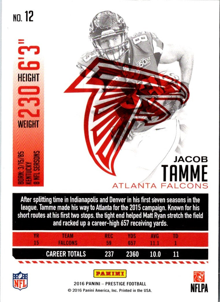 2016 Panini Prestige Jacob Tamme