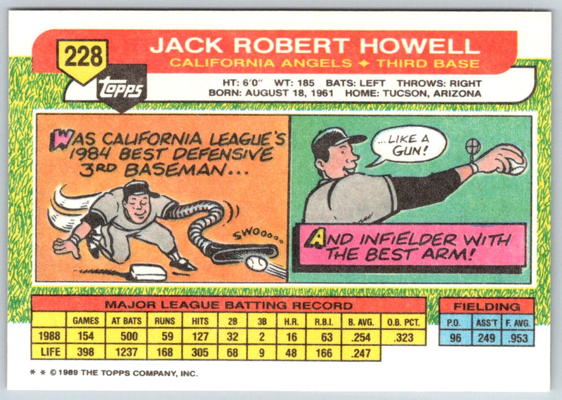 1989 Topps Big Jack Howell