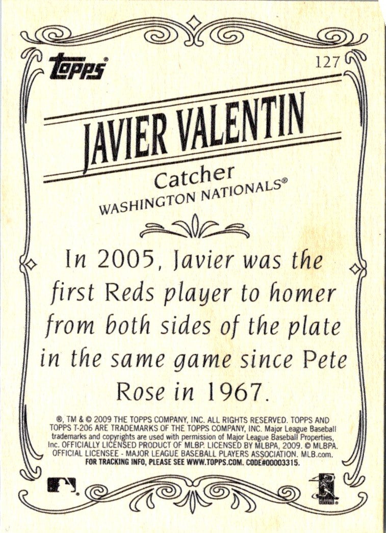 2009 Topps 206 Javier Valentin