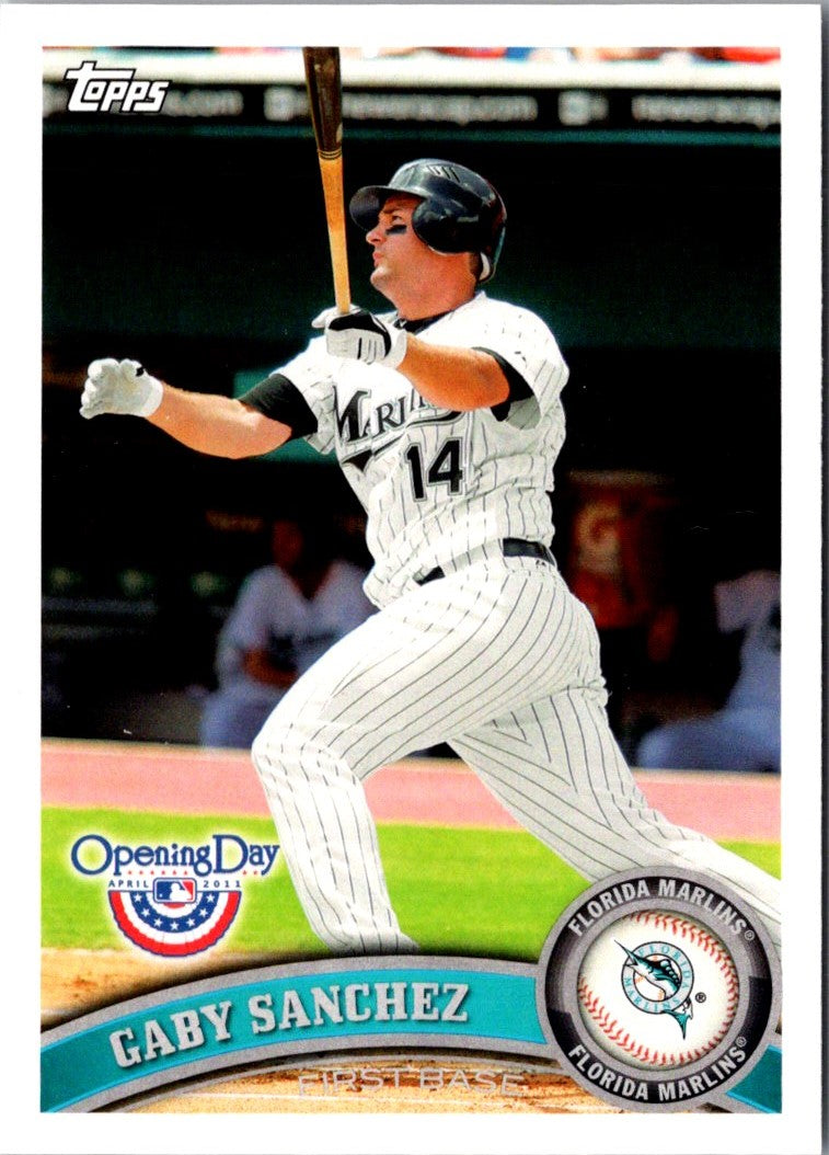 2011 Topps Opening Day Gaby Sanchez