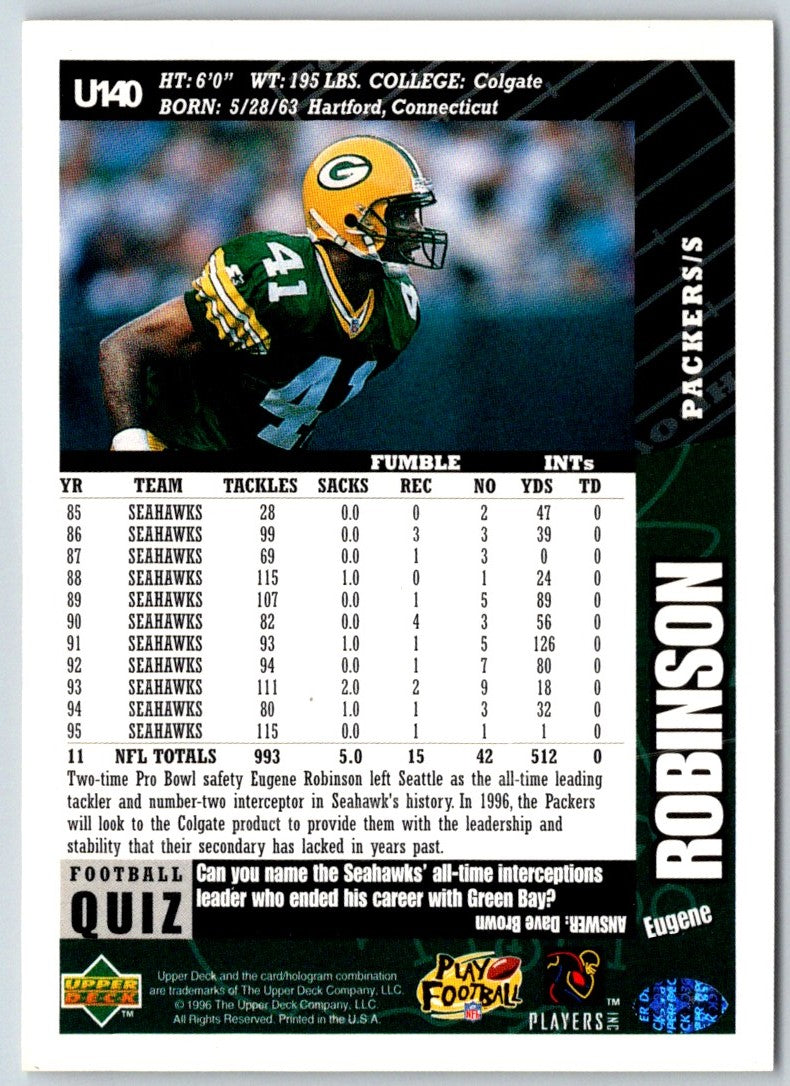 1996 Collector's Choice Update Eugene Robinson
