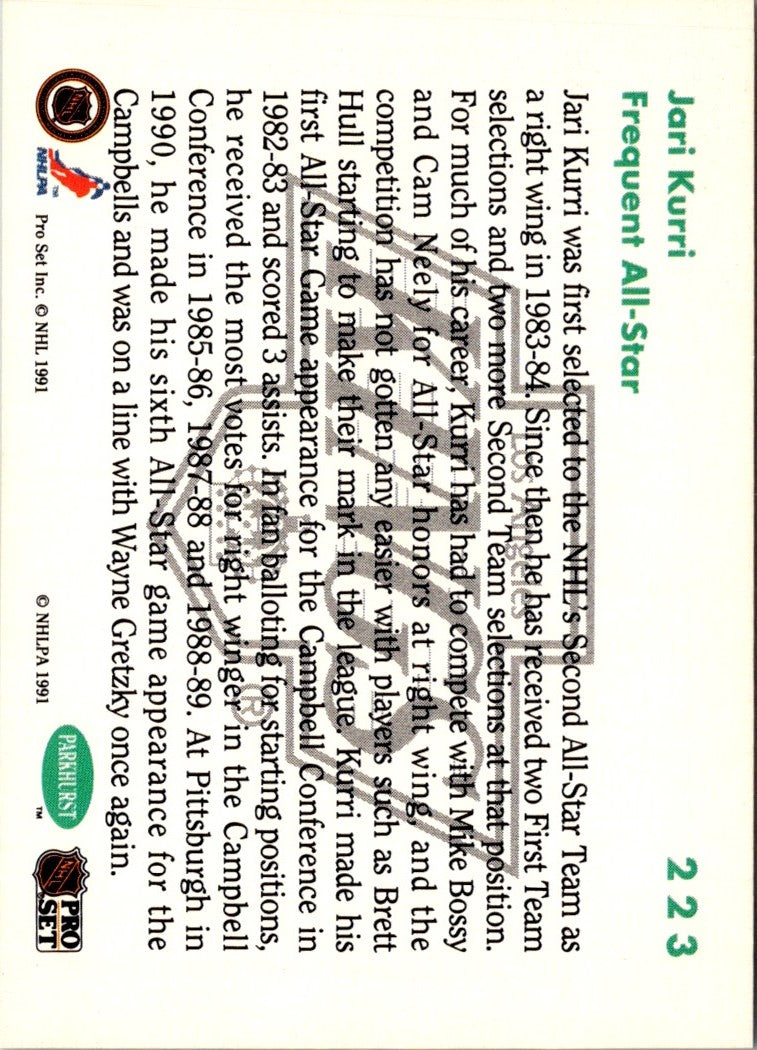 1991 Parkhurst Jari Kurri