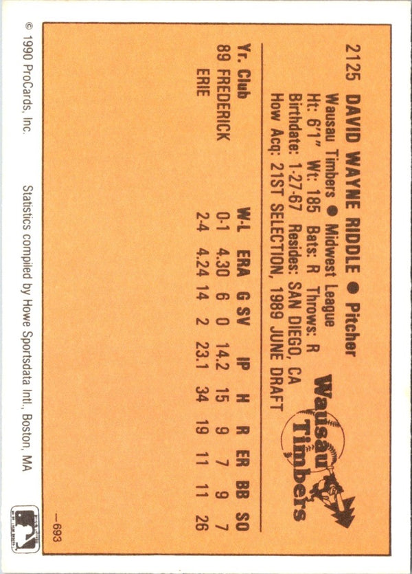 1990 CMC Dave Riddle #693