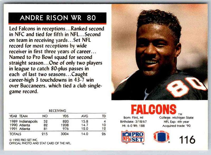 1992 Proset Andre Rison