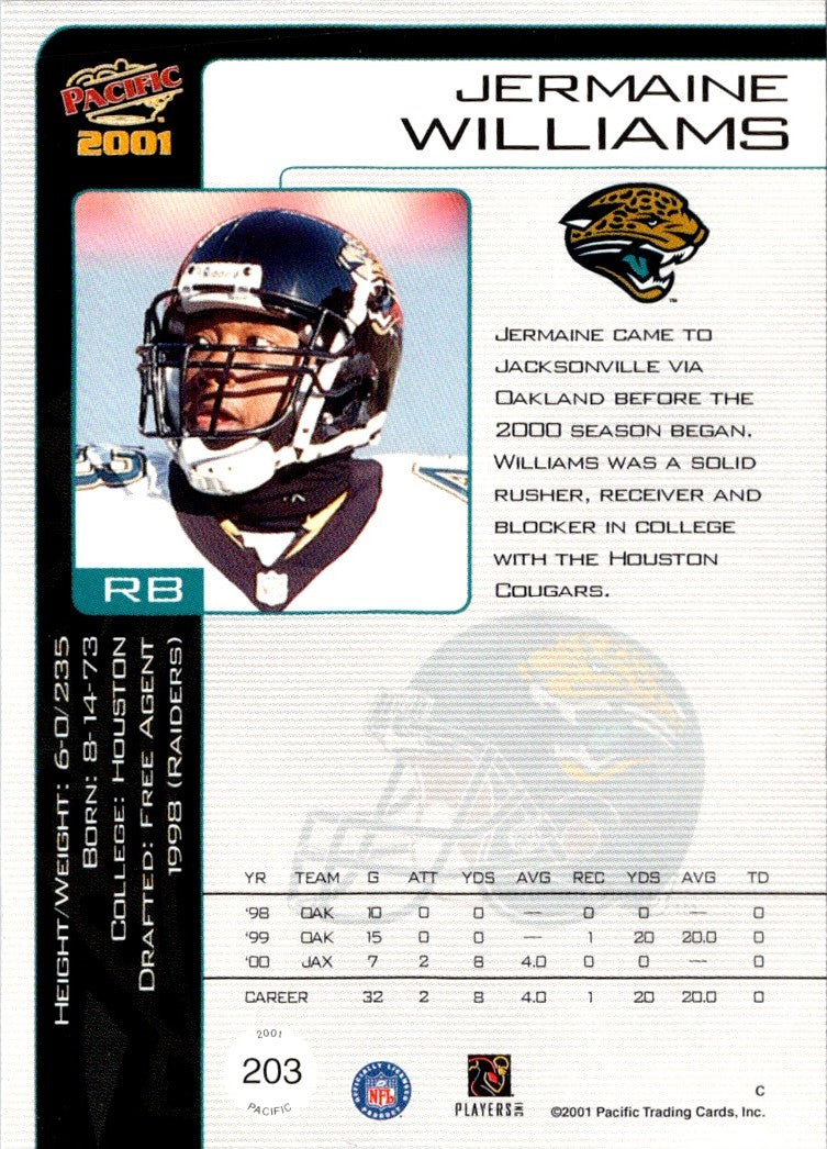 2001 Pacific Jermaine Williams