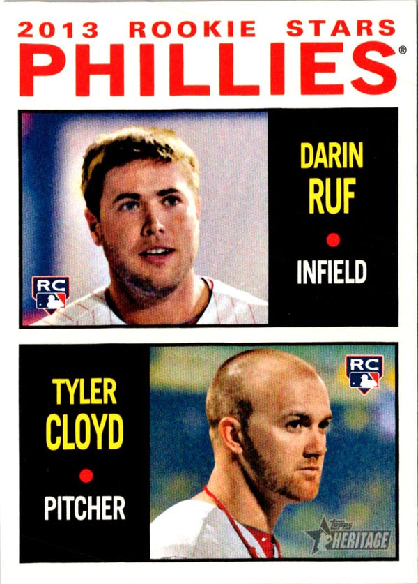 2013 Topps Heritage Darin Ruf/Tyler Cloyd #243 Rookie