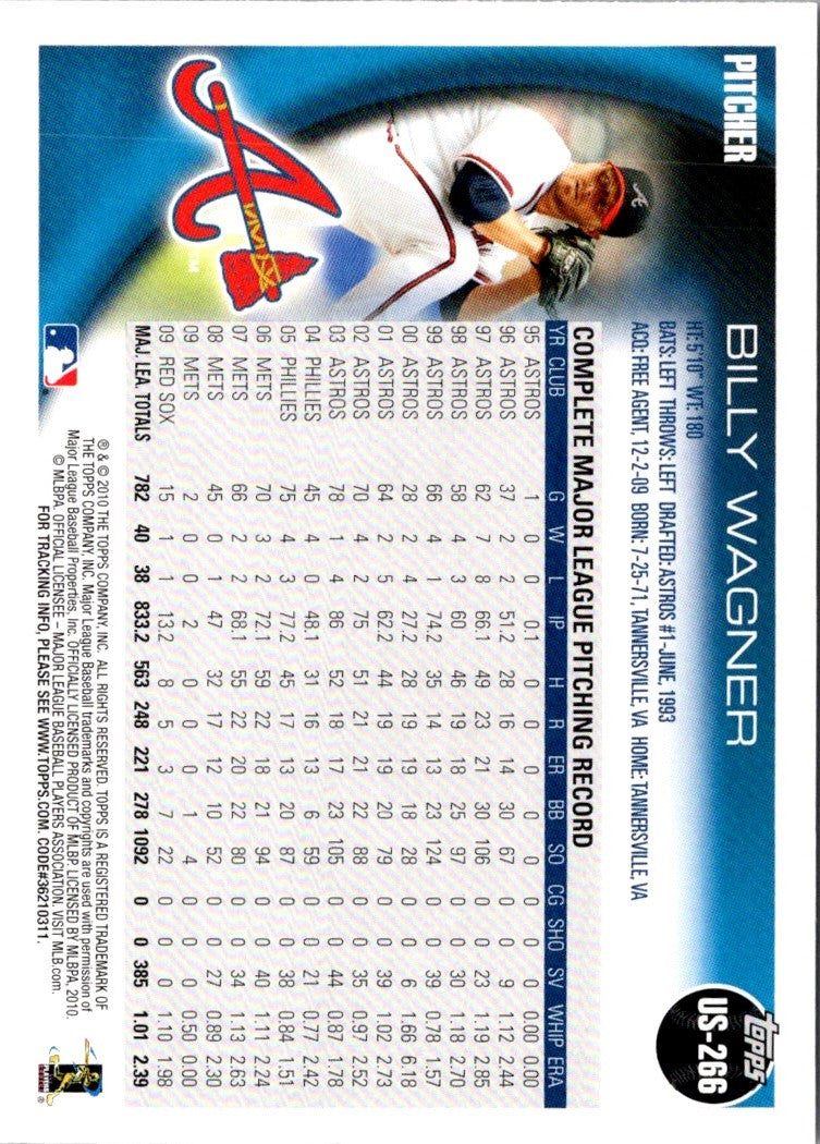 2010 Topps Update Billy Wagner