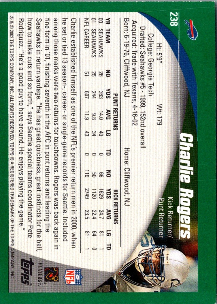 2002 Topps Charlie Rogers