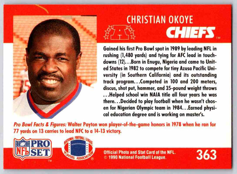 1990 Pro Set Christian Okoye