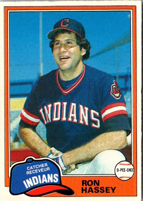1981 O-Pee-Chee Ron Hassey #187